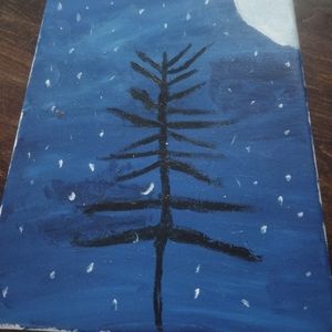 This is a homemade Christmas tree